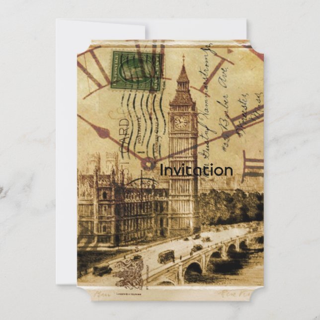 Invitación Torre de la Torre de la Torre de Londres (Anverso)