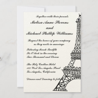 Invitación Torre Eiffel