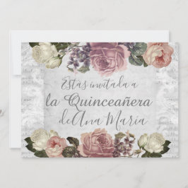 Invitación Torre Eiffel elegante lamentable de la Quinceanera