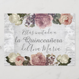 Invitación Torre Eiffel elegante lamentable de la Quinceanera