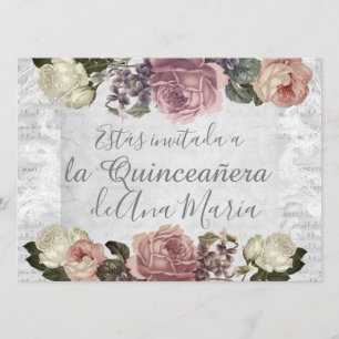 Invitación Torre Eiffel elegante lamentable de la Quinceanera