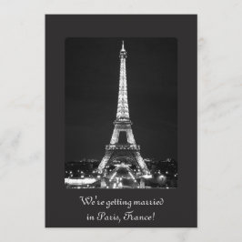 Invitación Torre Eiffel en la noche