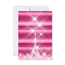 Torre Eiffel Paris Bridal Sweet 16th Diamond Pink