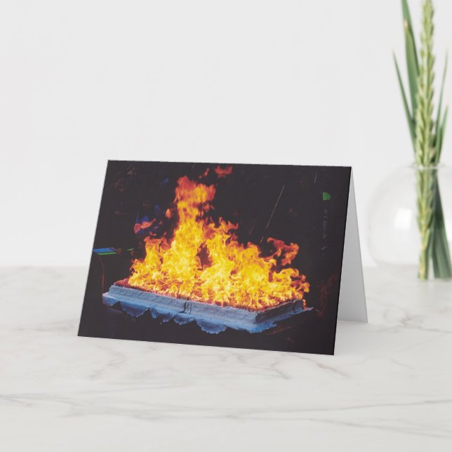 Invitación Torta ardiente en el parque de New York City (Anverso)