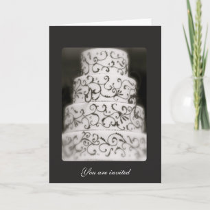 Invitación Torta de boda elegante