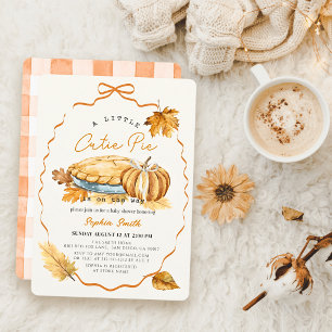Invitación Torta De Calabaza Payaso Bebé Cumple Meses