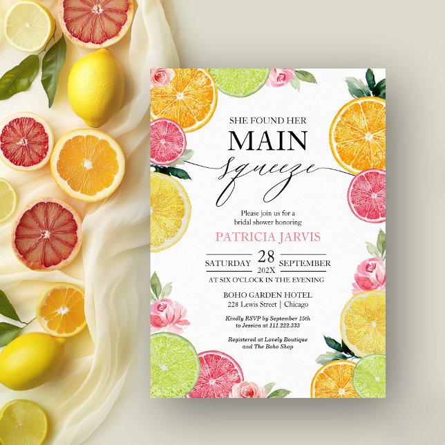 Invitación Torta de Citricos Florales para la Despedida de So (Subido por el creador)