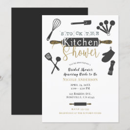 Invitación Torta de cocina para despedida de soltera moderna