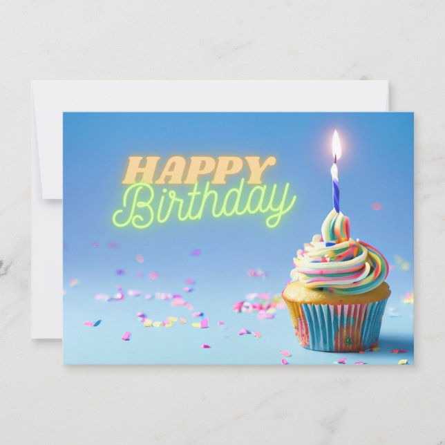 Invitación Torta de cumpleaños (Anverso)