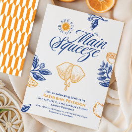 Invitación Torta de Limón Main Squeeze Citrus para Despedida
