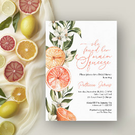 Invitación Torta de Naranja para Despedida de Soltera