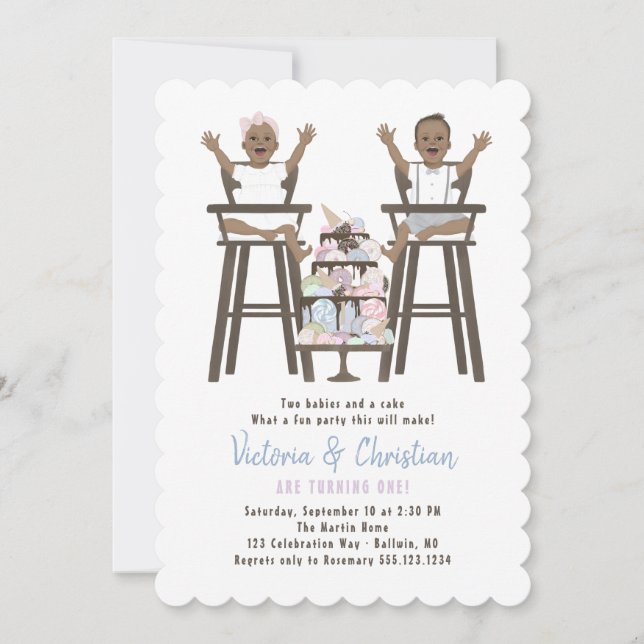 Invitación Torta de purga de cumpleaños (Anverso)