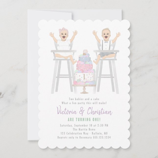 Invitación Torta de purga de cumpleaños (Anverso)