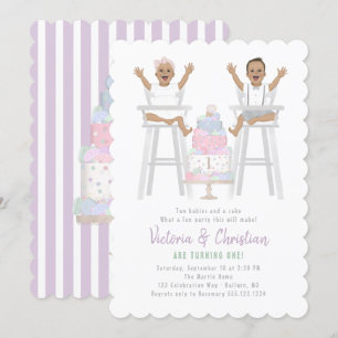 Invitación Torta de rompeolas de cumpleaños