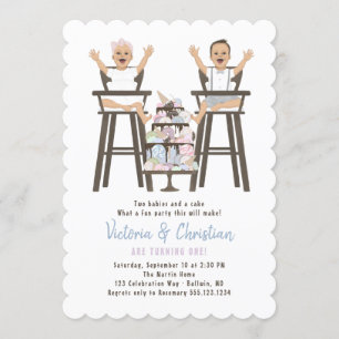 Invitación Torta de rompeolas de cumpleaños