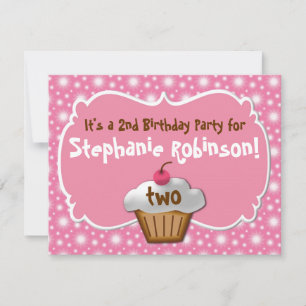 Invitación Torta de tarta escarchada de Tastey 2º cumpleaños