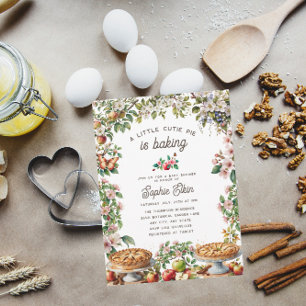 Invitación Torta linda Cumpleaños de Otoño