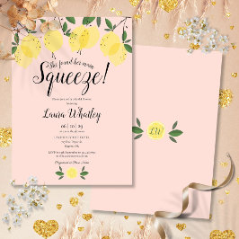 Invitación Torta Nupcial Main Squeeze Limón Rosado