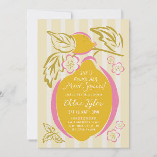 Invitación Torta Principal Dibujada a Mano Bridal Shower de L