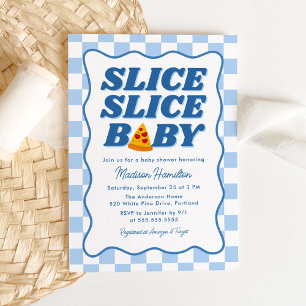 Invitación Torta Torta Bebe Ducha de Bebe de Pizza Italiana