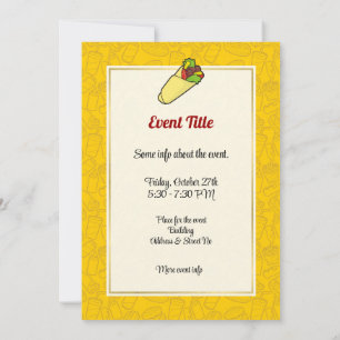 Invitación Tortilla Sandwich Wrap