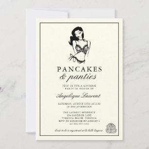 Invitación Tortitas y Ropa Interior Lencería Despedida de Sol