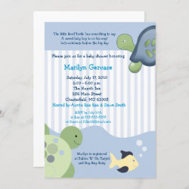 Invitación Tortoise Boy Baby Shower