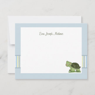 Invitación Tortuga - Estacionamiento personalizado / Notecard