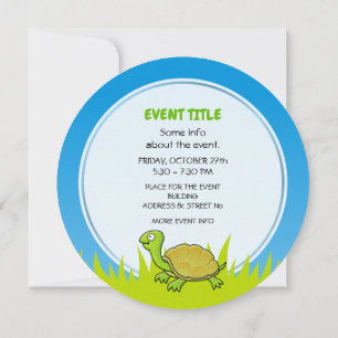Invitación Tortuga personalizado