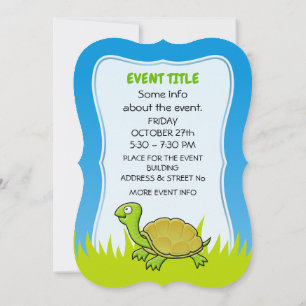 Invitación Tortuga personalizado