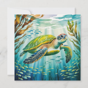 Invitación Tortuga pintada