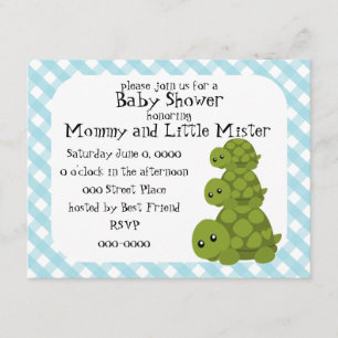 Invitación Tortugas triples