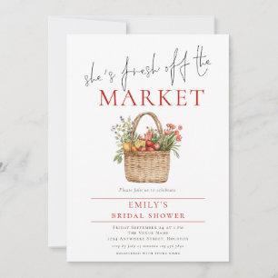 Invitación Toscana Ella está recién salida del mercado Desped