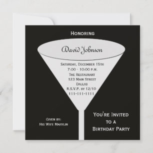 Invitación Tostada de cumpleaños para adultos