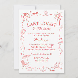 Invitación Tostada Final Caprichosa en la Costa Coral