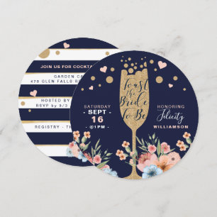 Invitación Tostada Novia - Ducha De Novias Florales De Champa