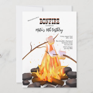 Invitación Tostar malvaviscos