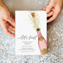 Tostemos una ducha de novia con botellas de champá