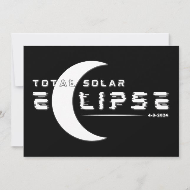 INVITACIÓN TOTAL DE ECLIPSE SOLAR 2024 (Anverso)