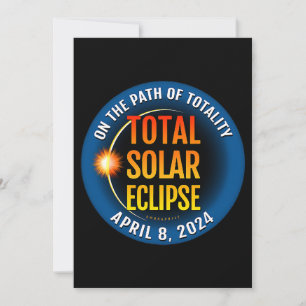 Invitación Total Eclipse solar Totalidad Abril 8 2024 04 08 2