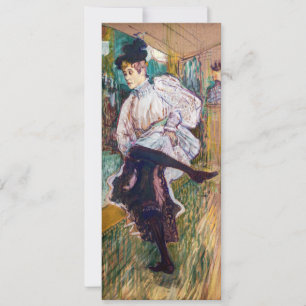 Invitación Toulouse-Lautrec - Jane Avril Bailando