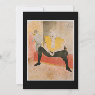 Invitación Toulouse-Lautrec - Mademoiselle Cha-u-kao Sentada