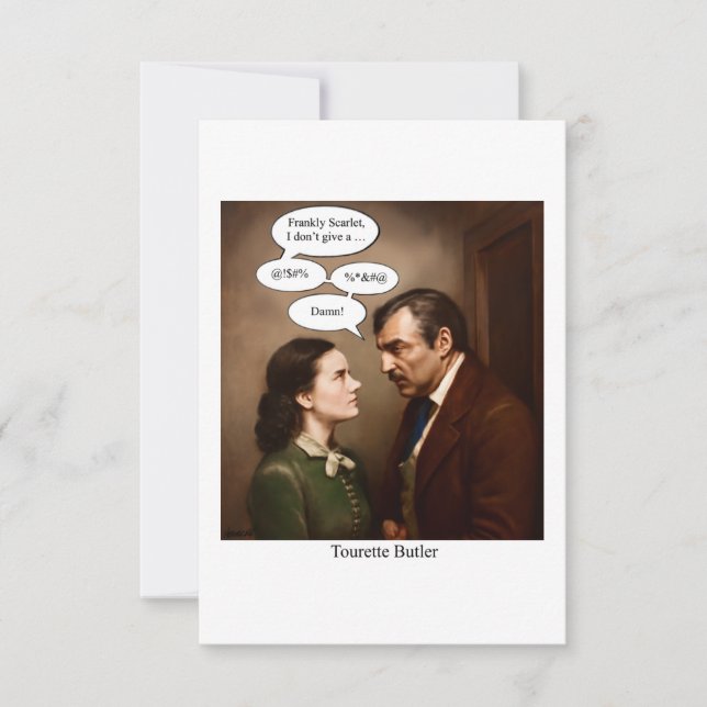 Invitación Tourette Butler (Anverso)