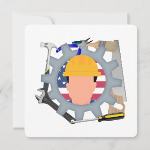 Invitación Trabajador de la Construcción del Día del Trabajo