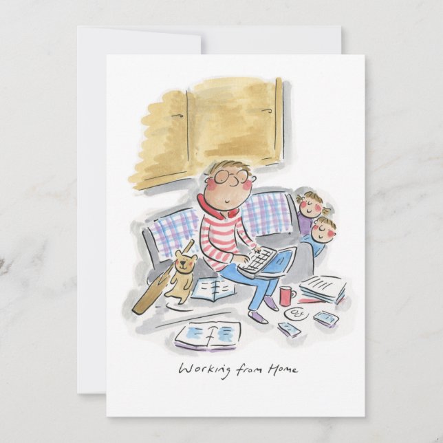 Invitación Trabajar desde casa (Anverso)