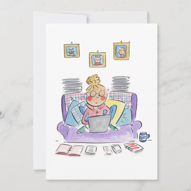 Invitación Trabajar desde casa (Anverso)