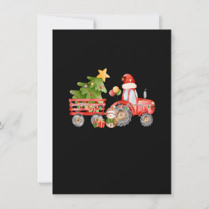 Invitación Tractor Boy Navidad Árbol navideño Feliz Navidad F