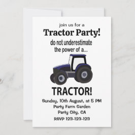 Invitación Tractor de potencia del tractor