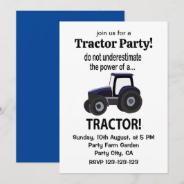 Invitación Tractor de potencia del tractor