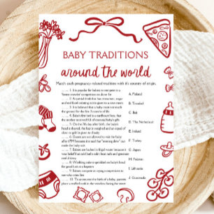 Invitación Tradición de bebés a mano en todo el mundo